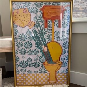 Art Print in golden frame 🖼️ 20 x 30 inches